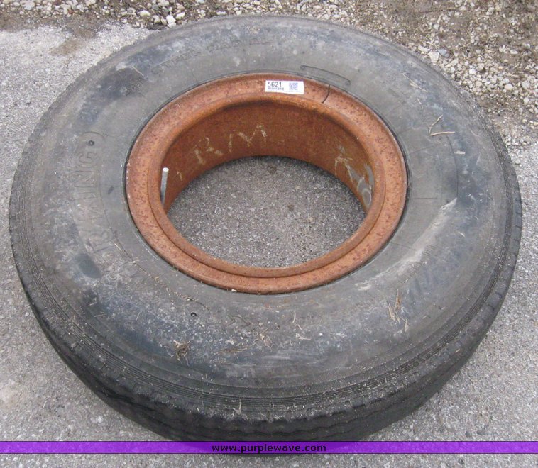 image for item 5621 8.25R15 tire and wheel
