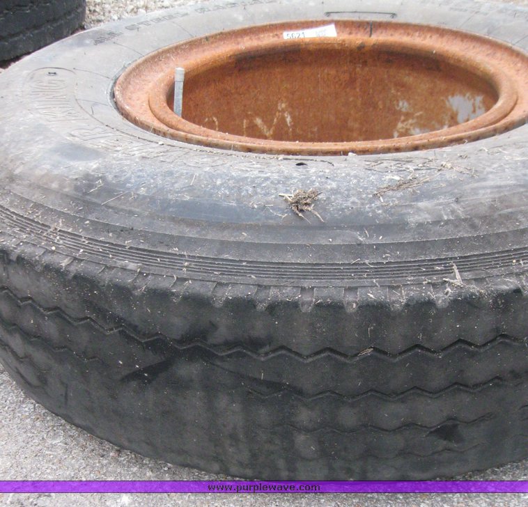 image for item 5621 8.25R15 tire and wheel