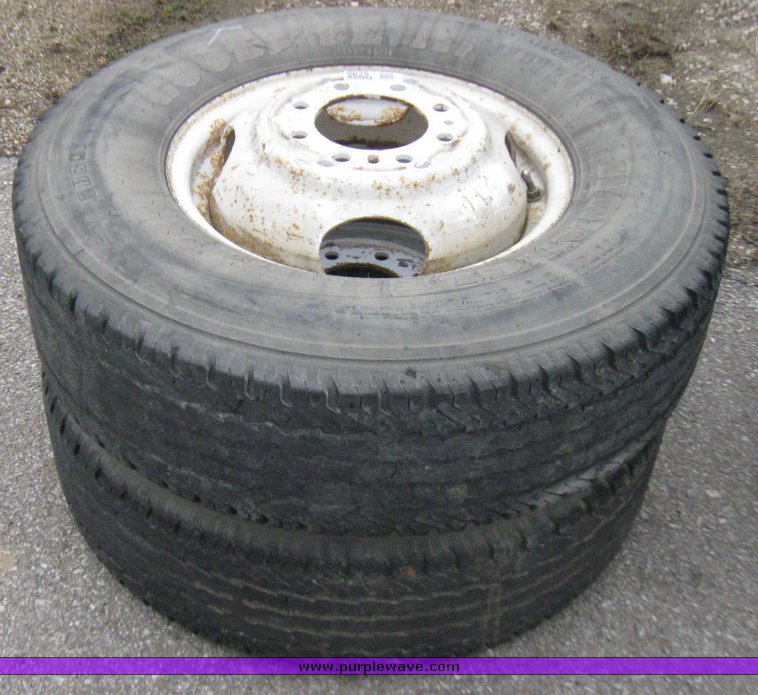 image for item 5625 (2) 235-85-R16 tires and wheels