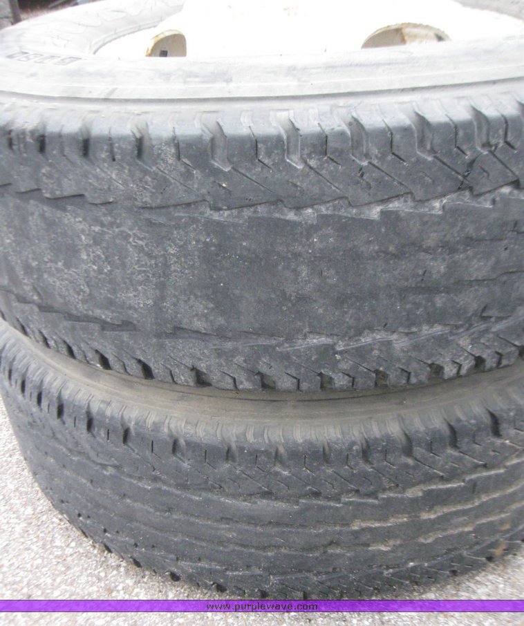 image for item 5625 (2) 235-85-R16 tires and wheels
