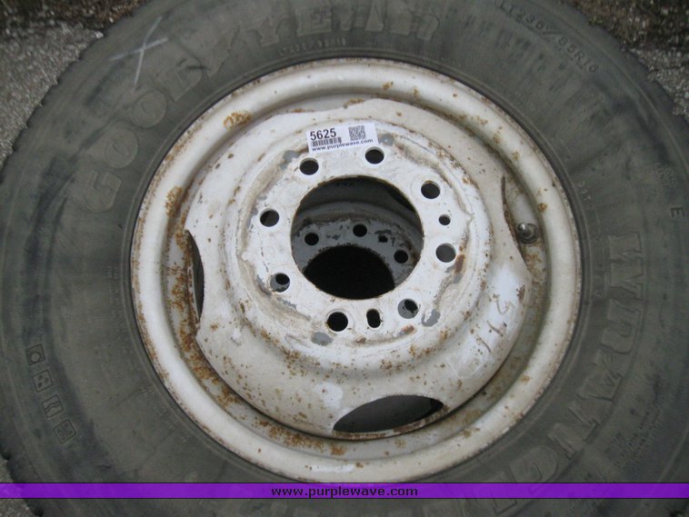 image for item 5625 (2) 235-85-R16 tires and wheels