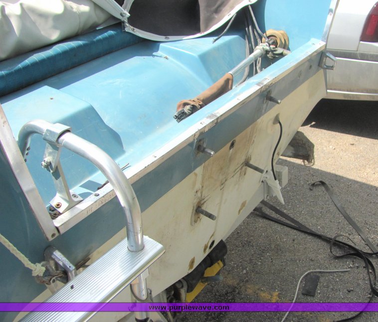 image for item 6075 Glastron 18' tri-hull boat with trailer