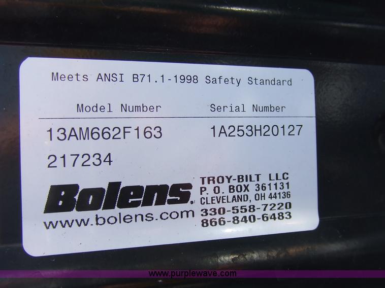 image for item 6838 Bolens lawn tractor