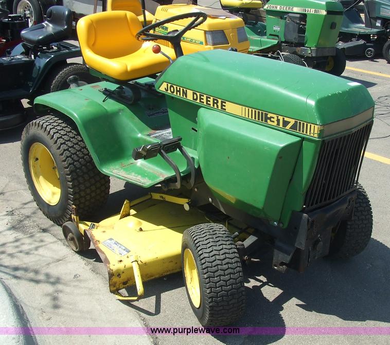 image for item 6839 John Deere 317 garden tractor