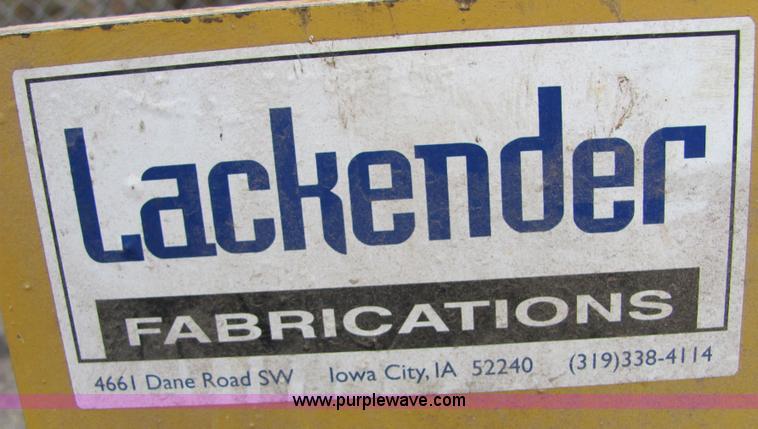 image for item 7051 Lackender Fabrications Boomer 2000 quick attach backhoe skid steer attachment