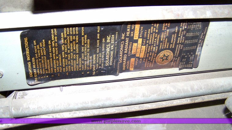 image for item 8664 (10) Infrared NG hanging heaters