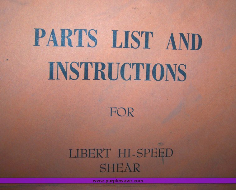 image for item 8673 Libert hi-speed shear