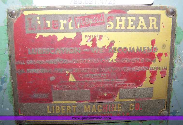 image for item 8673 Libert hi-speed shear