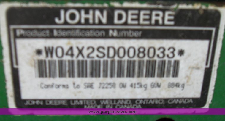 image for item 2180 2005 John Deere Gator TS