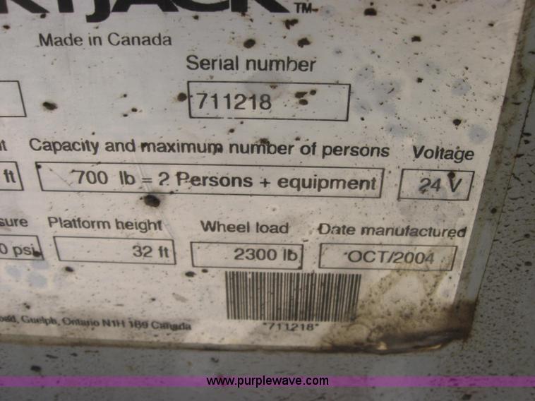 image for item 3986 Skyjack SJIII 4632 scissor lift