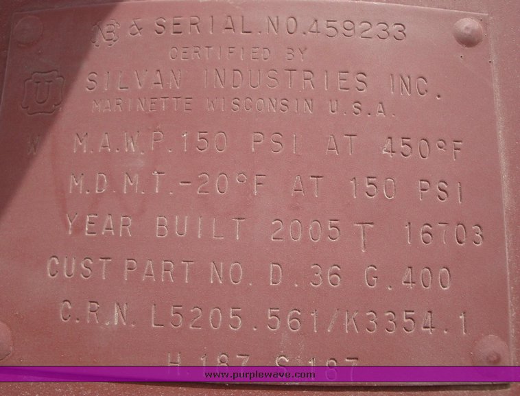 image for item 1105 Silvan air tank