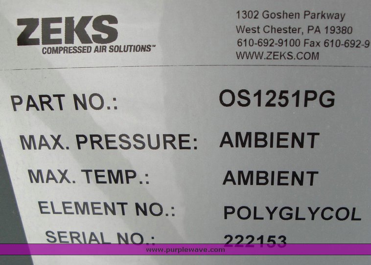 image for item 1108 Quincy 370-D screw type air compressor