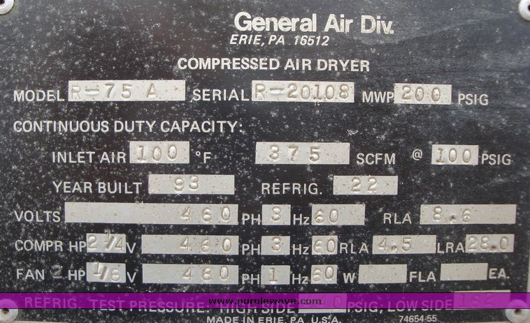 image for item 1108 Quincy 370-D screw type air compressor