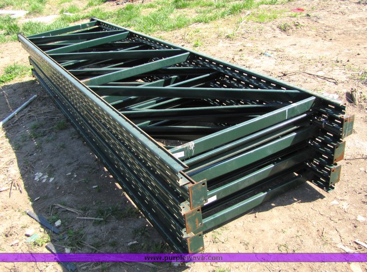 image for item 3024 (7) 14' x 44" pallet racking uprights