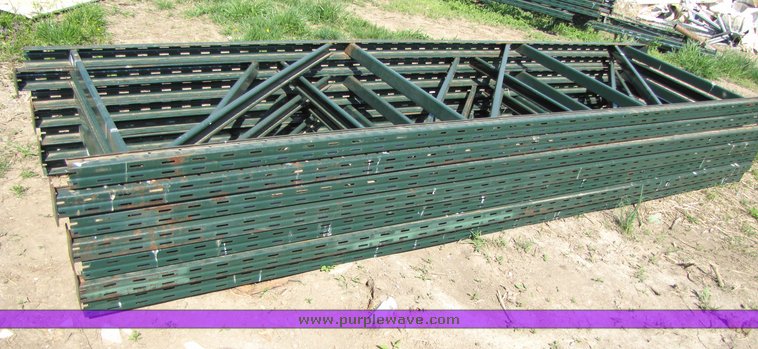 image for item 3024 (7) 14' x 44" pallet racking uprights
