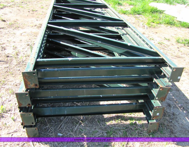 image for item 3024 (7) 14' x 44" pallet racking uprights
