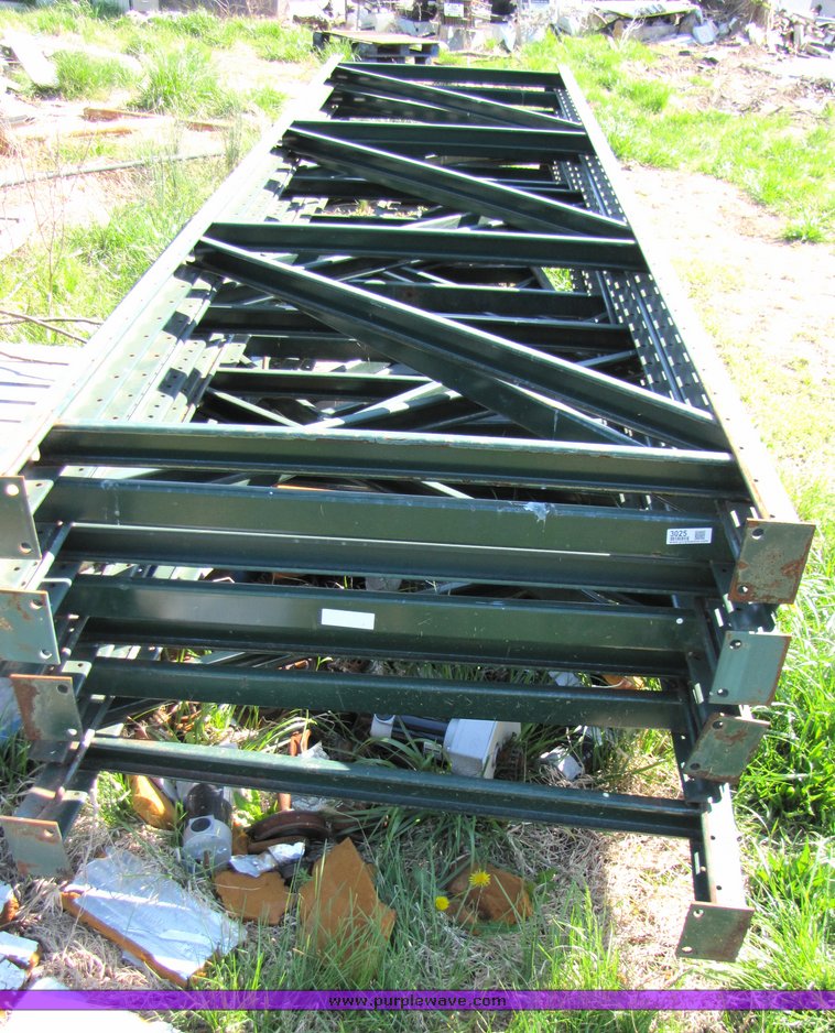 image for item 3025 (8) 14' x 44" pallet racking uprights