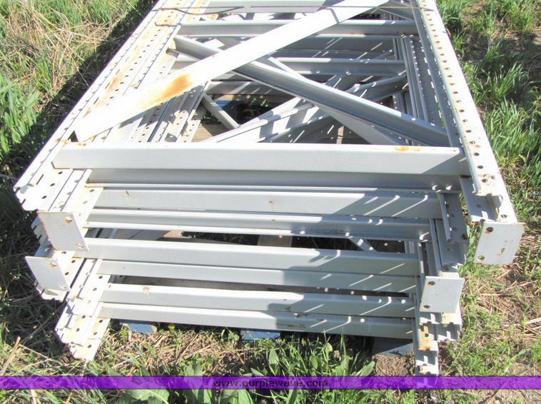 image for item 3047 (8) 14' x 44" pallet racking uprights