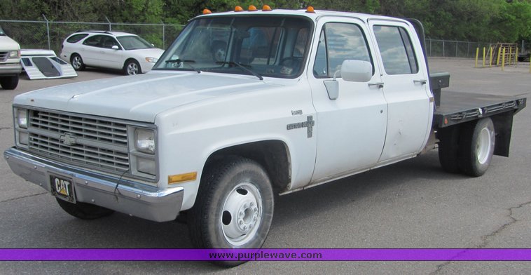 image for item 6077 1984 Chevrolet Custom Deluxe 30 crew cab pickup