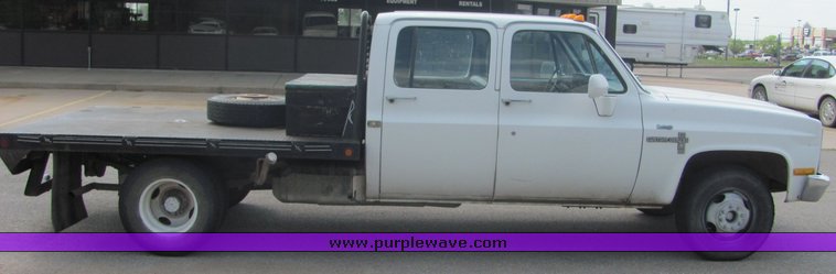 image for item 6077 1984 Chevrolet Custom Deluxe 30 crew cab pickup