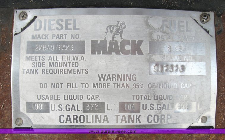 image for item 3055 1996 Mack CH613 semi truck