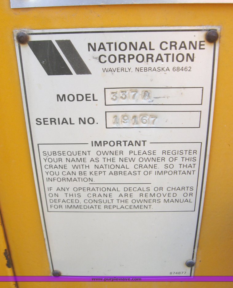 image for item 2185 1987 Ford F800F boom truck