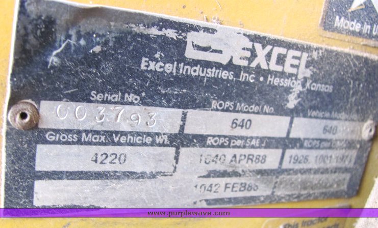 image for item 4004 Ex-Cel 640 hillsider 72" riding lawn mower