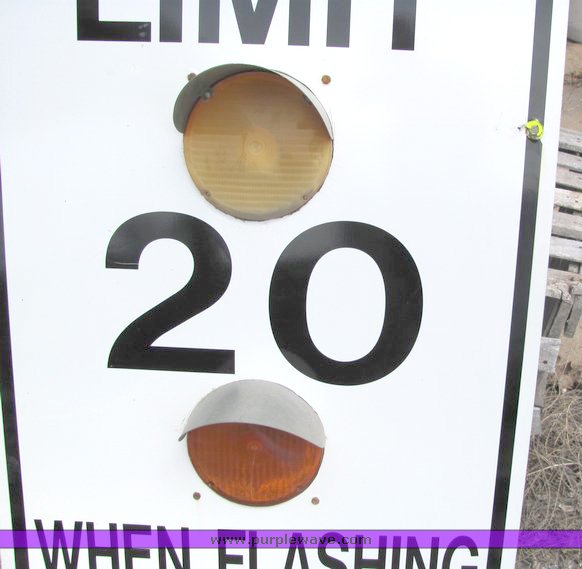 image for item 4005 (6) lighted school speed limit signs