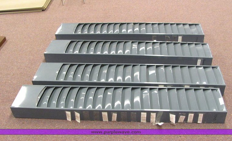 image for item 4083 (4) hanging paper storage bins