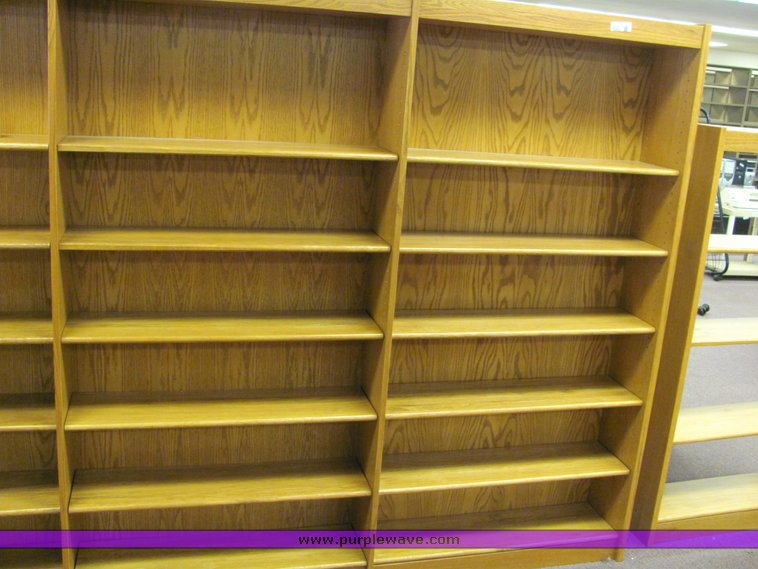 image for item 4121 (2) wood bookshelves