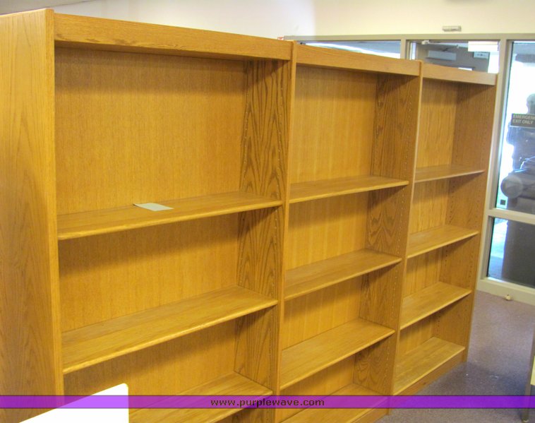 image for item 4121 (2) wood bookshelves