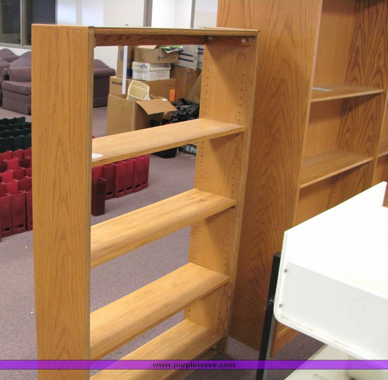 image for item 4121 (2) wood bookshelves