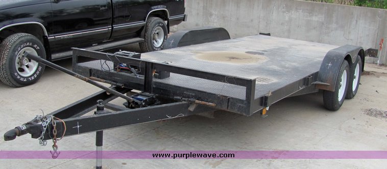 image for item 4220 18' tandem axle tilt deck trailer