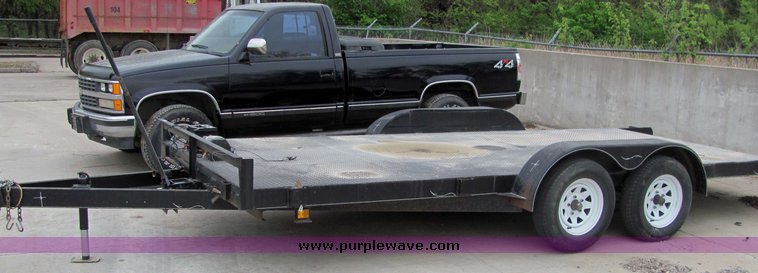 image for item 4220 18' tandem axle tilt deck trailer