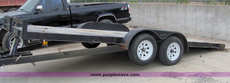 image for item 4220 18' tandem axle tilt deck trailer