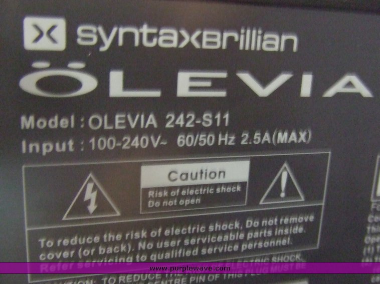 image for item 6776 Olevia 42" LCD HDTV