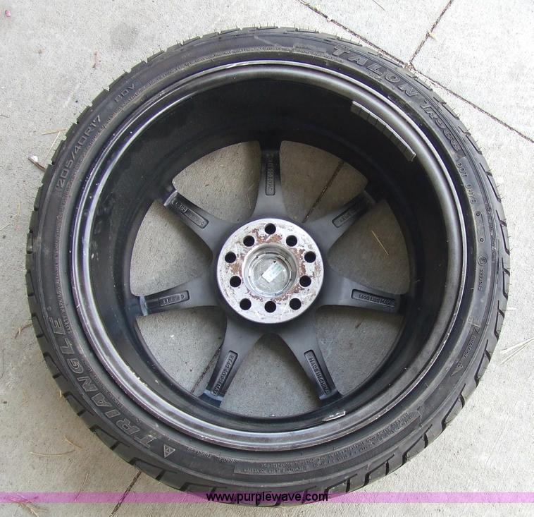 image for item 6823 (4) MSR rims with Talon 205/40R17 tires