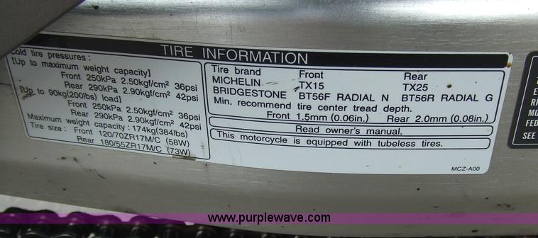 image for item 6832 2007 Honda 919 motorcycle