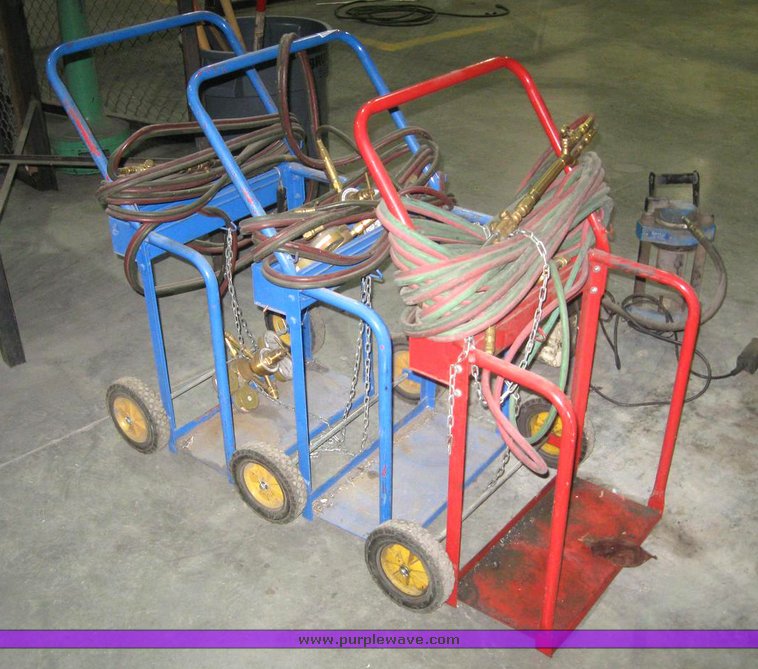 image for item 6343 (3) torch carts with Prostar torch and regulators
