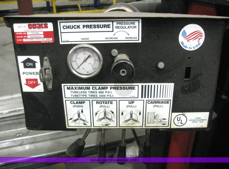 image for item 6358 Coats HIT 5000 tire machine