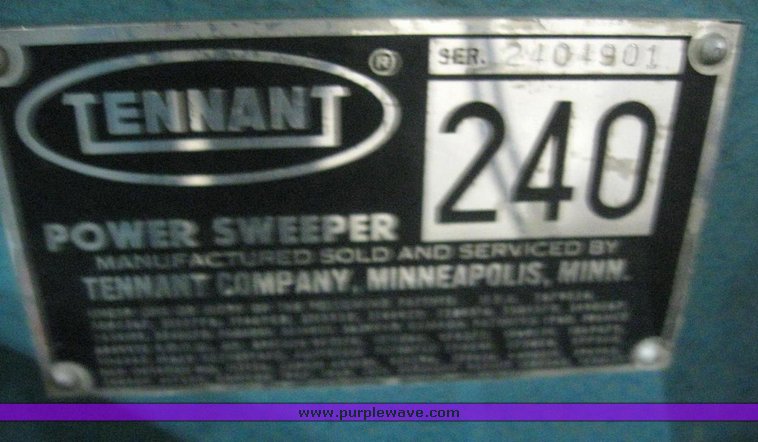 image for item 6359 Tennant 240 floor sweeper