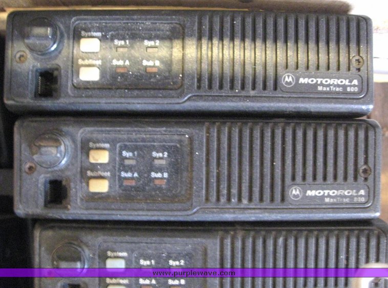 image for item 6405 (44) Motorola Max Trac 800 business band radios