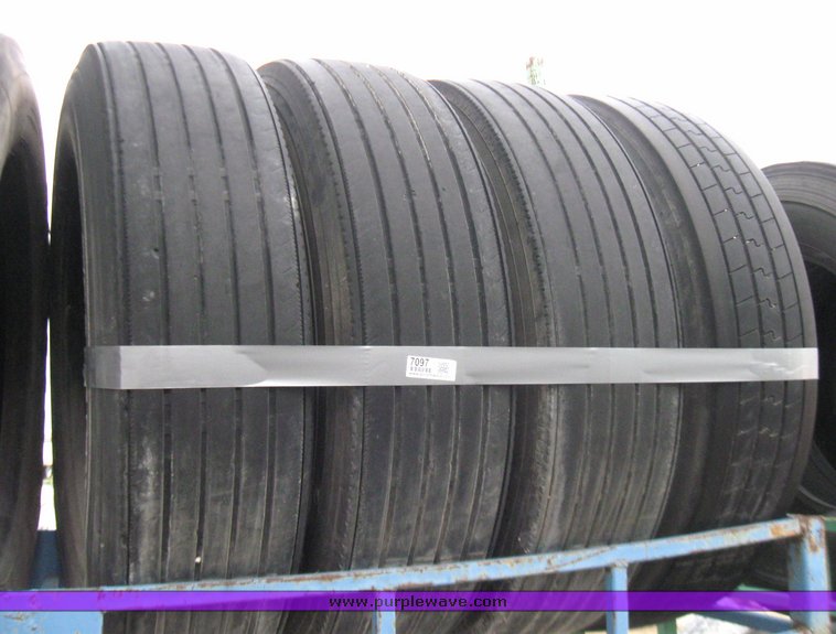 (4) 24.5" tires in Stockton, KS Item 7097 sold Purple Wave