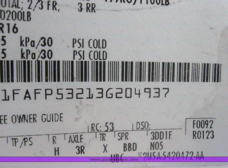 image for item 2155 2003 Ford Taurus SE