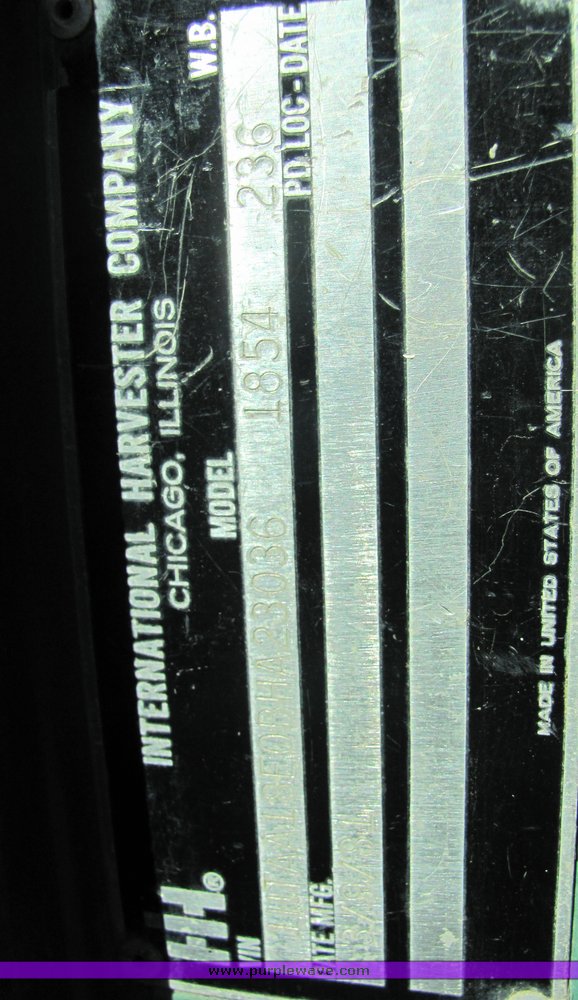 image for item 4666 1981 International S1854 truck