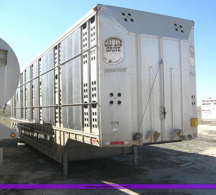 image for item 6228 1995 Merritt 50' cattlepot trailer