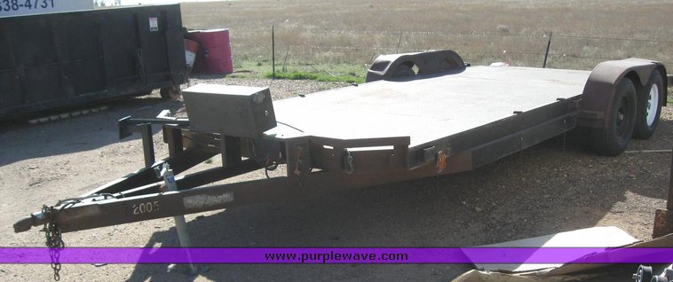 image for item 6233 1999 20' utility car trailer