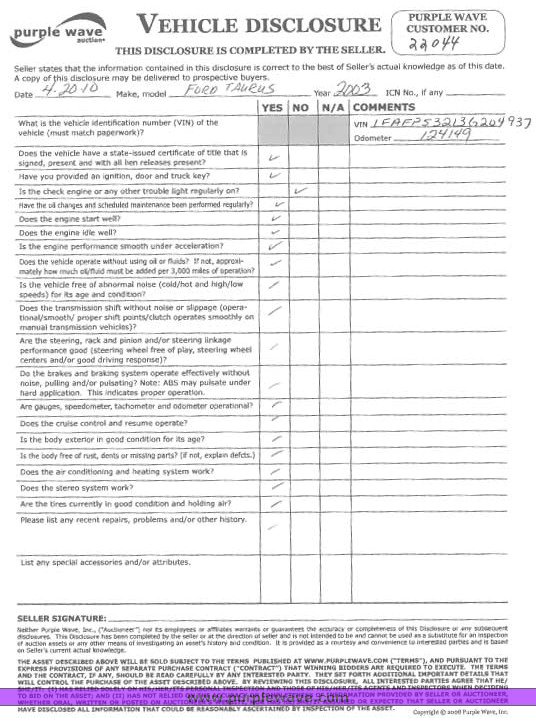 image for item 2155 2003 Ford Taurus SE