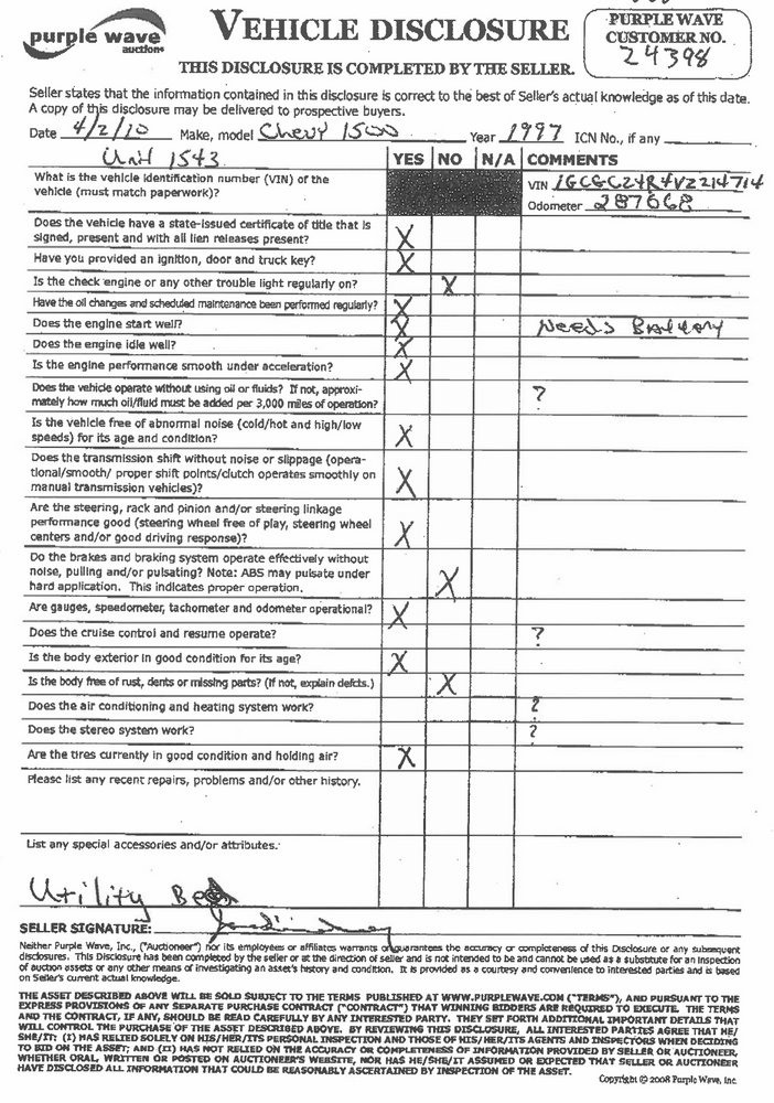 image for item 6222 1997 Chevrolet C2500 pickup