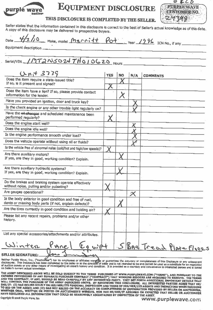 image for item 6228 1995 Merritt 50' cattlepot trailer